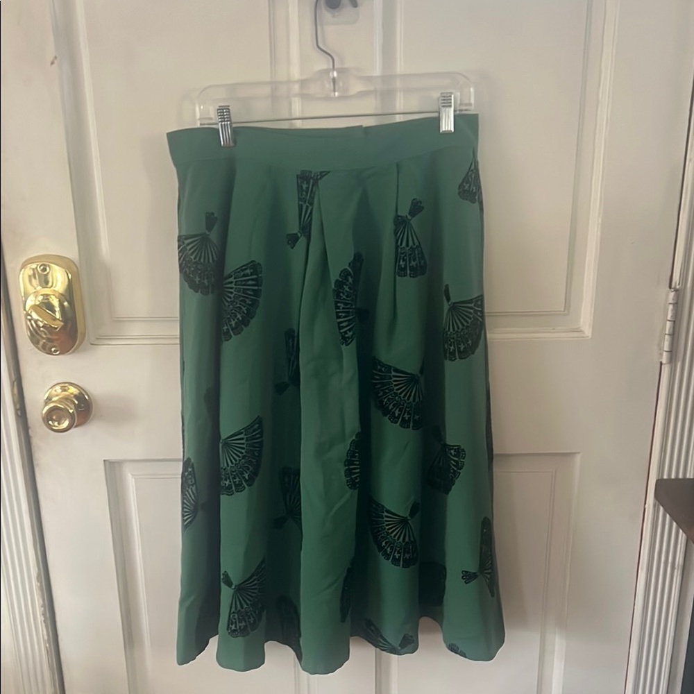 Bettie Page fan print skirt